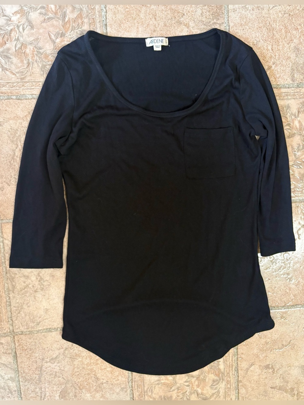 Ardene Black 3/4 sleeve shirt